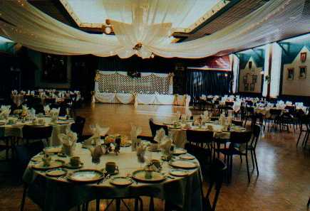Die Siebenbürger Halle - geschmückt für eine Hochzeit